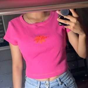 Pink y2k style tee